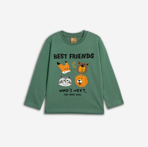 FUNKY - Μπλούζα βαμβακερή αγόρι BEST FRIENDS - Image 1