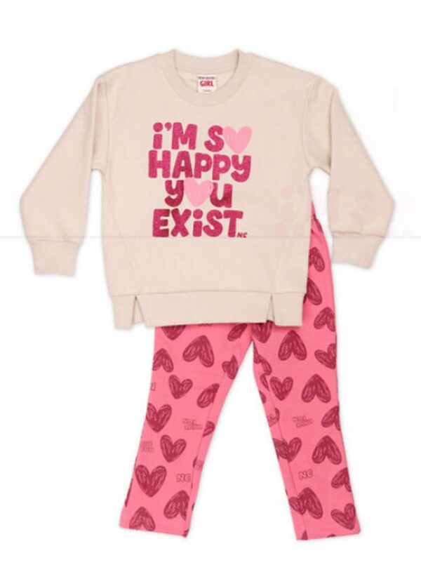 NEW COLLEGE - Σετ με κολάν I'M SO HAPPY YOU EXIST - Image 1